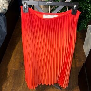 Proenza Schouler Vibrant Orange A-Line Skirt